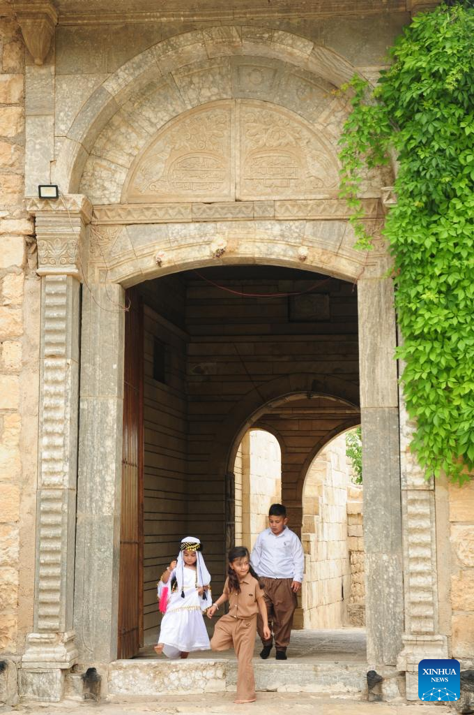 Stone entrance at Lalish